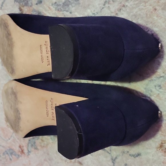 Kate Spade Navy Suede Kylah Heel - Picture 8 of 8